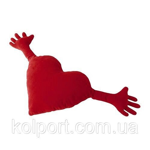 Подушка серце - обнімашка - зроблено в Україні від компанії Інтернет-магазин "Tovar-plus. Com. Ua" - фото 1