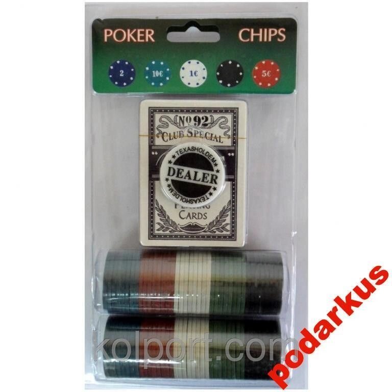 Покерний набір на 80 фішок Покер фішки для покеру від компанії Інтернет-магазин "Tovar-plus. Com. Ua" - фото 1