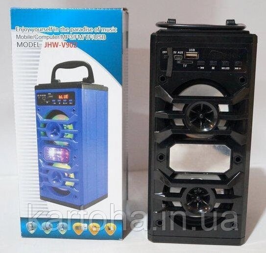 Портативна колонка mp3 usb sd player JHW-V902 Led від компанії Інтернет-магазин "Tovar-plus. Com. Ua" - фото 1