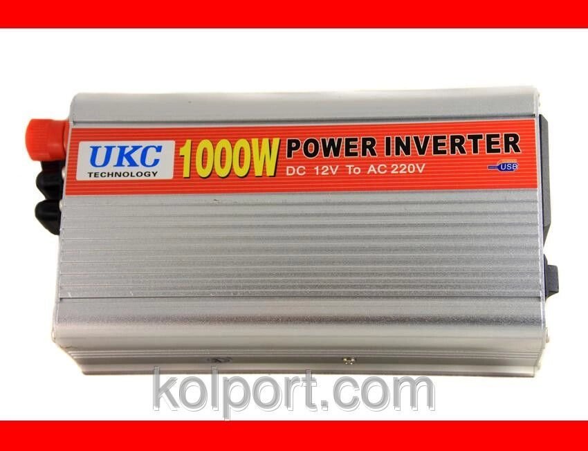 Преобразователь напряжения UKS Technology power 12V - 220V 1000 W (инвертор) від компанії Інтернет-магазин "Tovar-plus. Com. Ua" - фото 1