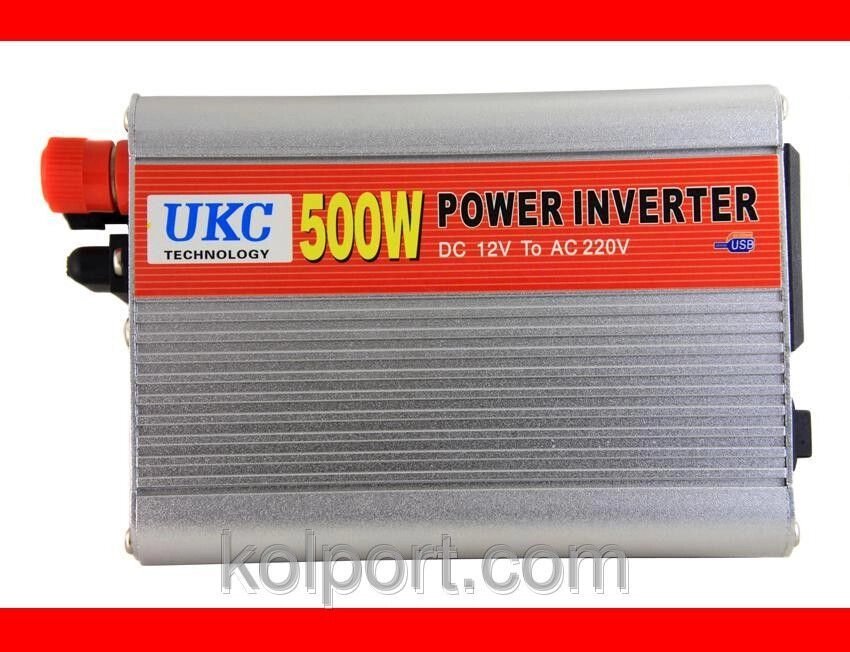 Преобразователь напряжения UKS Technolohy power 12V-220V 500 W (инвертор) від компанії Інтернет-магазин "Tovar-plus. Com. Ua" - фото 1