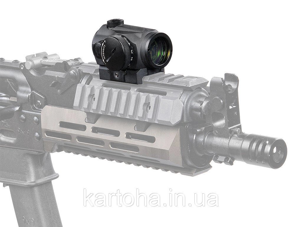 Приціл коліматора Aimpoint Micro H-1 для кріплення пикатини / Вивера 21 мм 2 кольори прицільної марки від компанії Інтернет-магазин "Tovar-plus. Com. Ua" - фото 1