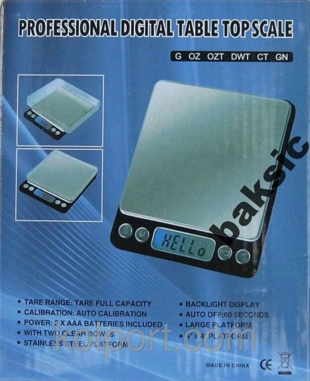 Професійні ювелірні ваги до 2 кг (0,1) + 2чаші від компанії Інтернет-магазин "Tovar-plus. Com. Ua" - фото 1