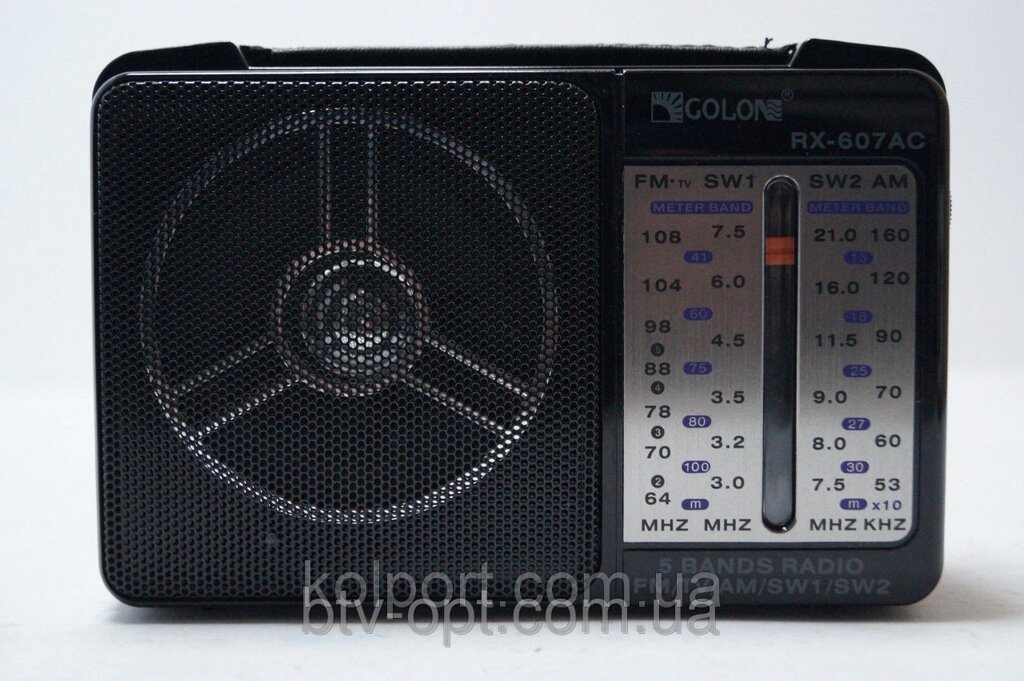 .Радіопріемнік Golon RX-607, аудіотехніка, приймач, електроніка, радіоприймач Галон від компанії Інтернет-магазин "Tovar-plus. Com. Ua" - фото 1