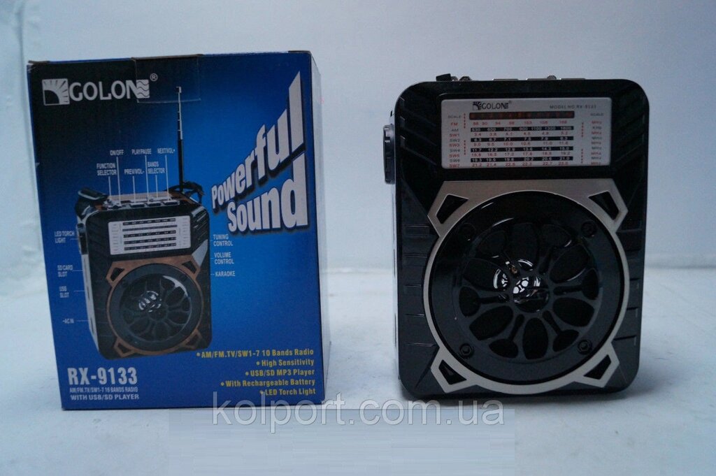 Радіоприймач Golon RX-9133 SD / USB, аудіотехніка, електроніка, аксесуари, радіоприймач від компанії Інтернет-магазин "Tovar-plus. Com. Ua" - фото 1