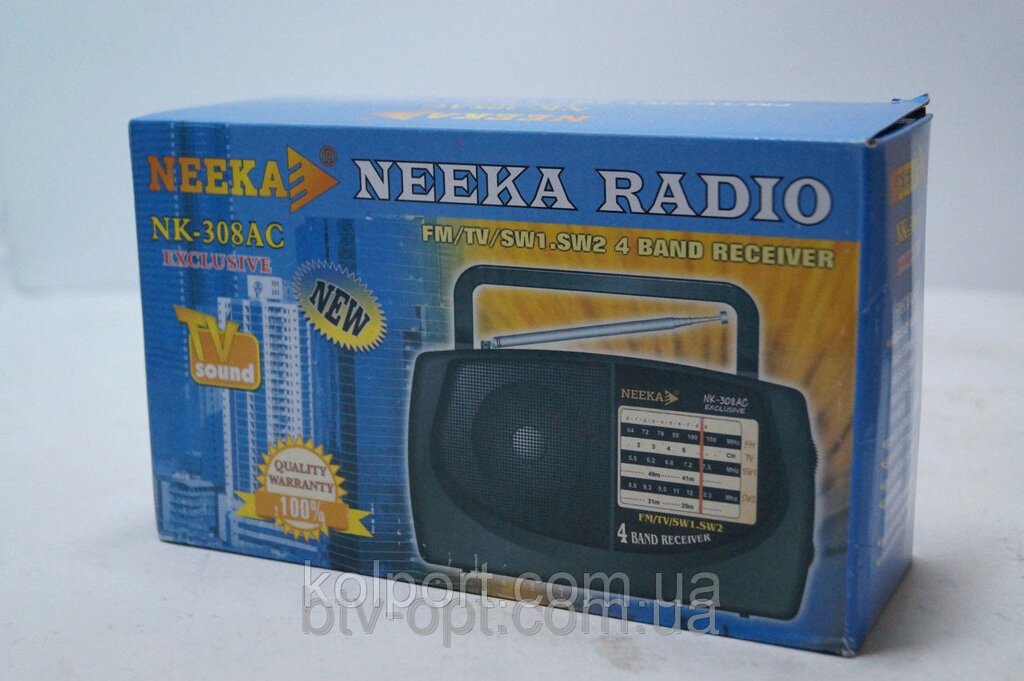 Радіоприймач neeka nk -308 ac, аудіотехніка, приймач, електроніка, радіоприймач від компанії Інтернет-магазин "Tovar-plus. Com. Ua" - фото 1