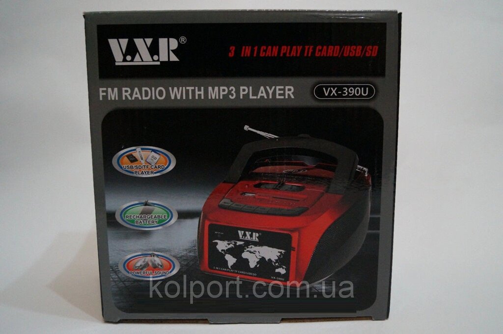 Радіоприймач VXR VX 390U, аудіотехніка, електроніка, радіо, приймачі від компанії Інтернет-магазин "Tovar-plus. Com. Ua" - фото 1
