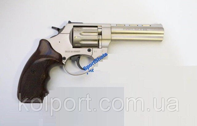 Револьвер Trooper 4.5 "цинк сатин пласт / під дерево від компанії Інтернет-магазин "Tovar-plus. Com. Ua" - фото 1