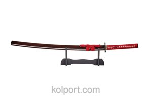 Самурайський меч Катана, тканинний чохол, дерев'яна упаковка, набір по догляду
