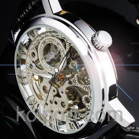 Skeleton механічний годинник Winner SILVER від компанії Інтернет-магазин "Tovar-plus. Com. Ua" - фото 1