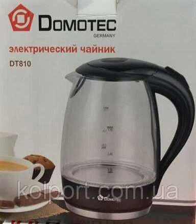 Скляний електричний чайник Domotec DT 810/820 від компанії Інтернет-магазин "Tovar-plus. Com. Ua" - фото 1