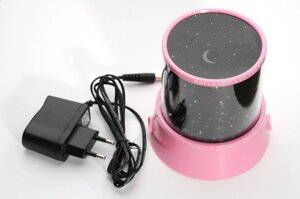 Star Master + USB шнур + адаптер Нічник проектор зоряного неба Рожевий