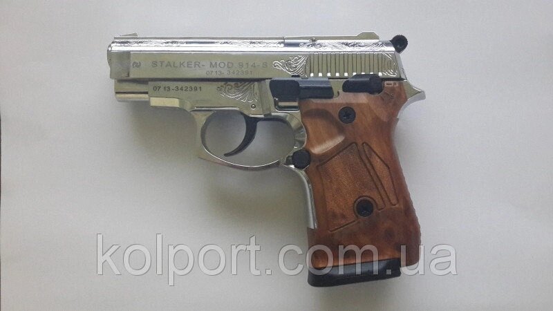 Стартовий пістолет Stalker (Zoraki) 914 s Chrome, 9 мм, Туреччина від компанії Інтернет-магазин "Tovar-plus. Com. Ua" - фото 1