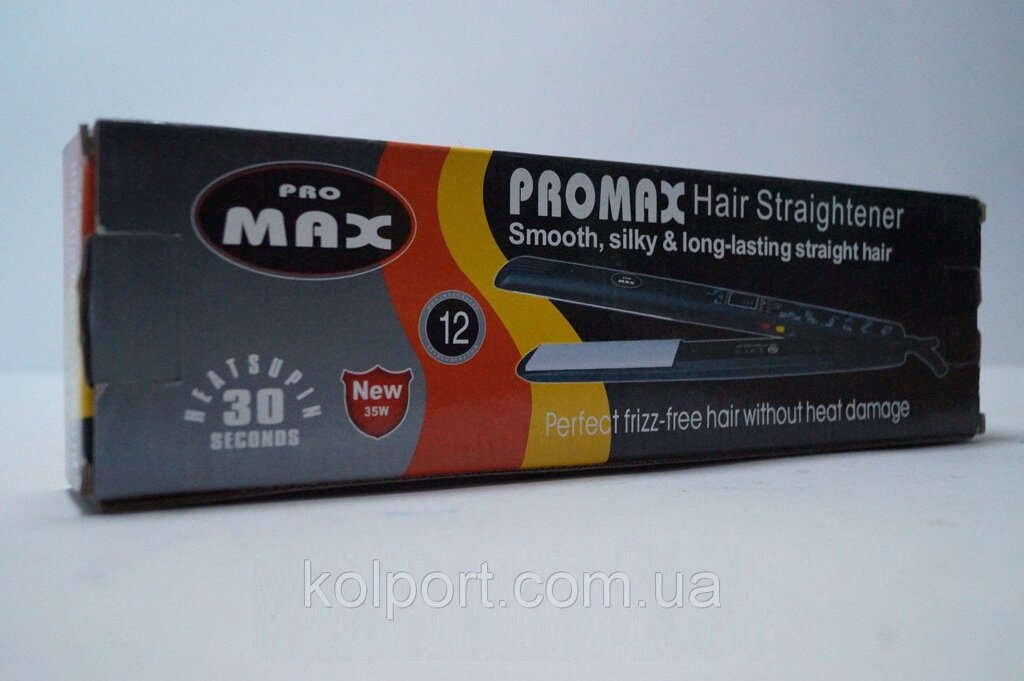 Стайлер для вирівнювання волосся ProMax, плойки, прасування, стайлери для волосся, догляд за волоссям, краса від компанії Інтернет-магазин "Tovar-plus. Com. Ua" - фото 1