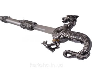 Сувенірна зброя шабля Китайський Дракон + піхви з драконом з гравіюванням на лезі