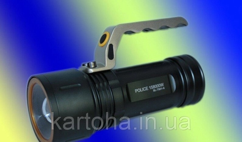 Тактичний ручний ліхтар POLICE BL-T801-9 від компанії Інтернет-магазин "Tovar-plus. Com. Ua" - фото 1