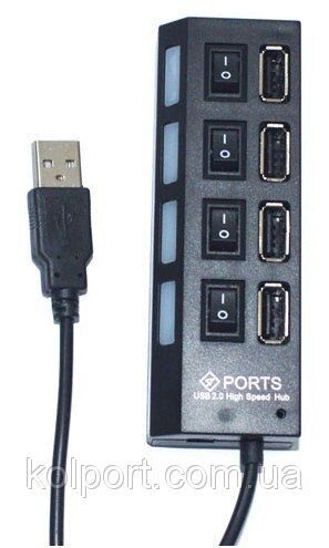 USB HUB Концентратор Хаб з вимикачем від компанії Інтернет-магазин "Tovar-plus. Com. Ua" - фото 1