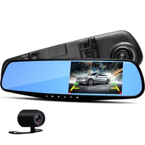 Vehicle Blackbox DVR Full HD Дзеркало-відеореєстратор з камерою заднього виду