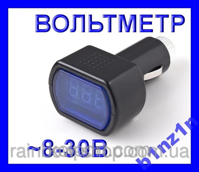 Вольтметр Вимірювач напруги автомобільний LCD від компанії Інтернет-магазин "Tovar-plus. Com. Ua" - фото 1