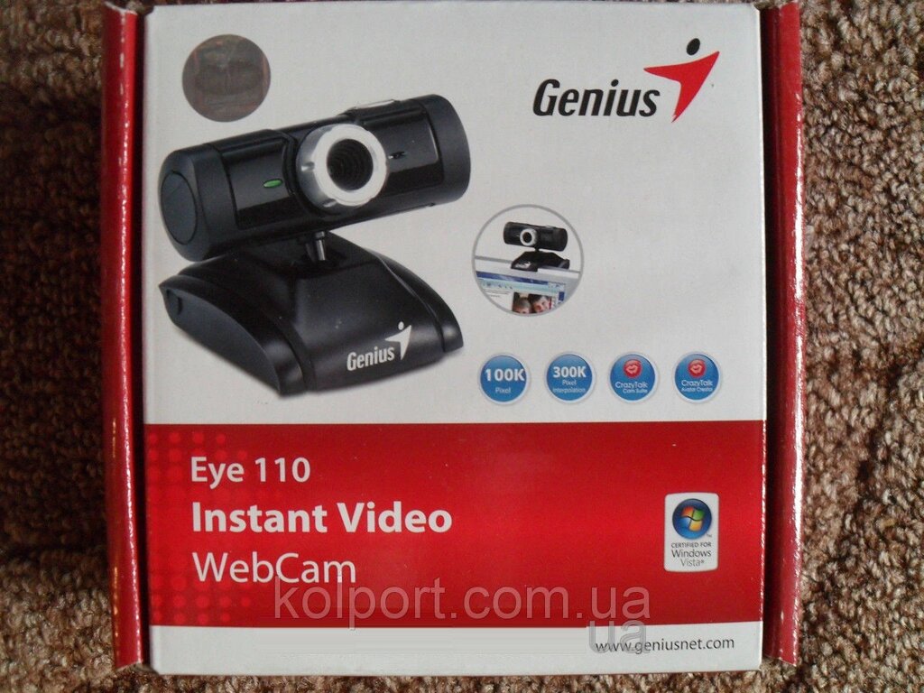 Web камера Genius Eye one, веб камери, вебки, потайливі, зручні, з мікрофоном від компанії Інтернет-магазин "Tovar-plus. Com. Ua" - фото 1
