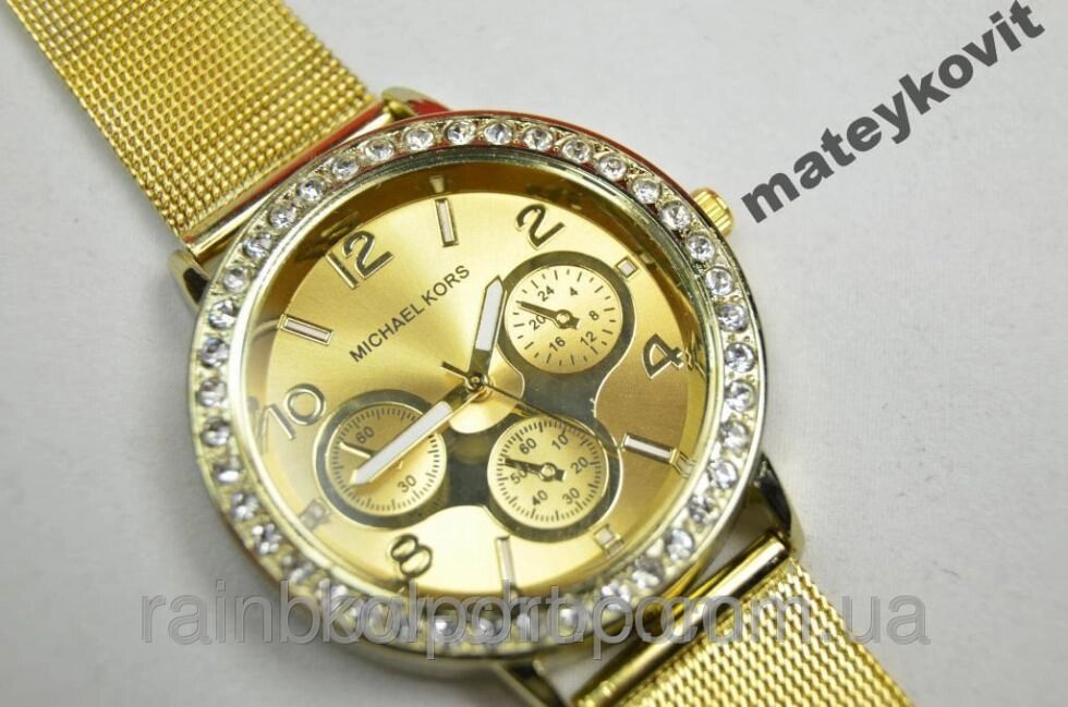 Жіночі наручні годинники MICHAEL KORS Gold від компанії Інтернет-магазин "Tovar-plus. Com. Ua" - фото 1