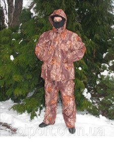 Зимовий костюм для риболовлі забарвлення Ліс, утеплений, рибалка, комплектувальне