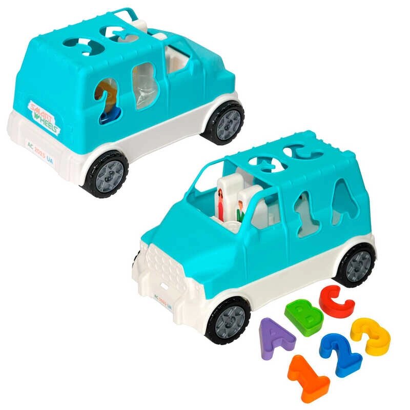 Авто "Smart wheels" сортер 6 ел. (бірюзовий) 40062 "Tigres" [Склад зберігання: Одеса №4] від компанії CD-Market - фото 1