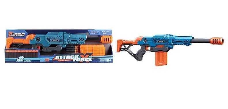 Автомат BT 338 12 м’яких куль, магазин, в коробці [Склад зберігання: Одеса №4] від компанії CD-Market - фото 1