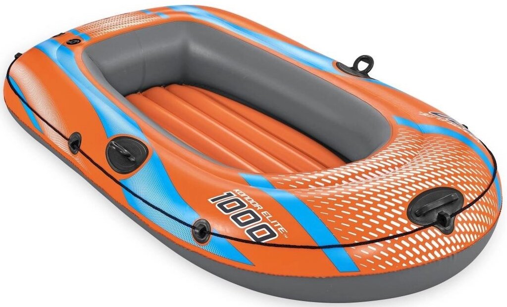 Човен надувний Bestway 61135 «Hydro Force Kondor Elite 1000 Raft» (96*162 см, гребний, одномісний, трикамерний, надувне  від компанії CD-Market - фото 1