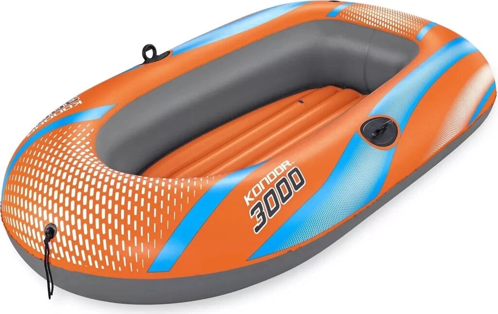 Човен надувний Bestway 61144 NE «Hydro Force Kondor 3000 Raft» (122*212 см, сімейний, гребний, двомісний, двокамерний, від компанії CD-Market - фото 1