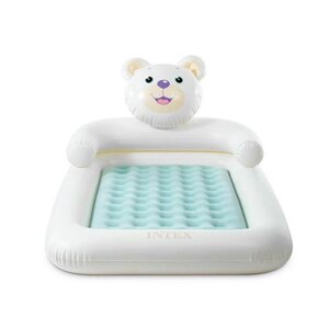 Дитяче надувне ліжко Intex 66814 «Ведмідь»односпальне, 71*114*178 см., ручний насос, сумка, навантаження: до 65 кг.)
