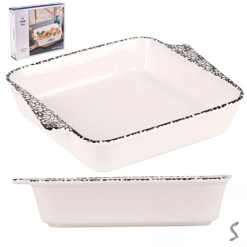 Форма для запікання кераміка "Stains" 2.0л 30*24.5*5.5см Stenson R35633-L [Склад зберігання: Одеса №3] від компанії CD-Market - фото 1