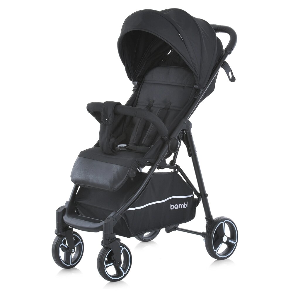 Коляска дитяча прогулянкова Bambi M 4249-2 Black Matt [Склад зберігання: Одеса №2] від компанії CD-Market - фото 1