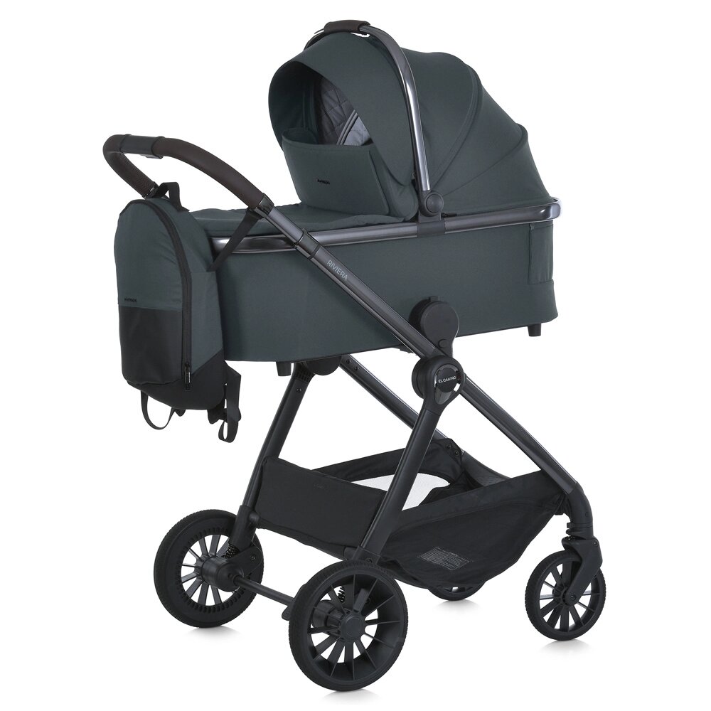 Коляска дитяча прогулянкова El Camino ME 1183 RIVIERA Asphalt Gray (універсальна, 2в1) [Склад зберігання: Одеса №2] від компанії CD-Market - фото 1