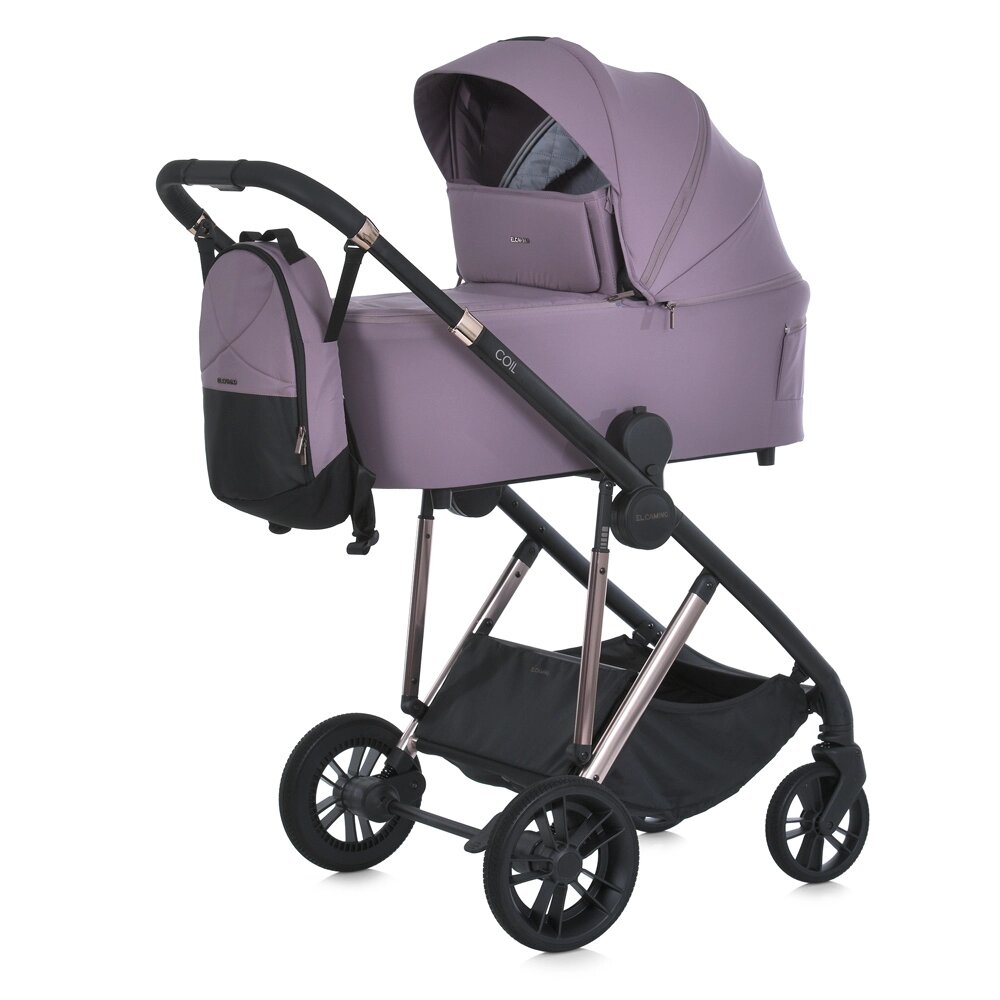 Коляска дитяча прогулянкова El Camino ME 1190 COIL Grape Pink (універсальна, 2в1) [Склад зберігання: Одеса №2] від компанії CD-Market - фото 1