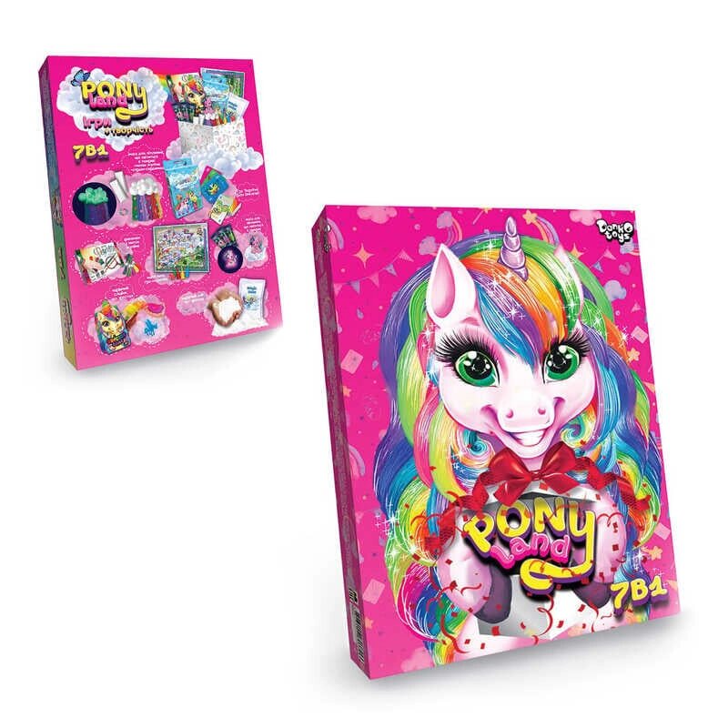 Креативна творчість "Pony land 7в1" укр PL-01-01U (5) "Danko Toys" [Склад зберігання: Одеса №4] від компанії CD-Market - фото 1