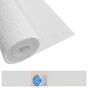 Креп-папір білий 50*200см 17г/м2 Stenson (ST02324) Склад зберігання: Одеса №3]
