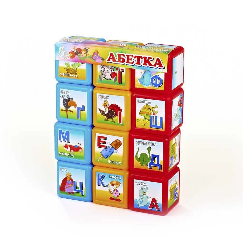 Кубики "Абетка 12 шт" укр. 06042 (24) "M Toys" [Склад зберігання: Одеса №4] від компанії CD-Market - фото 1