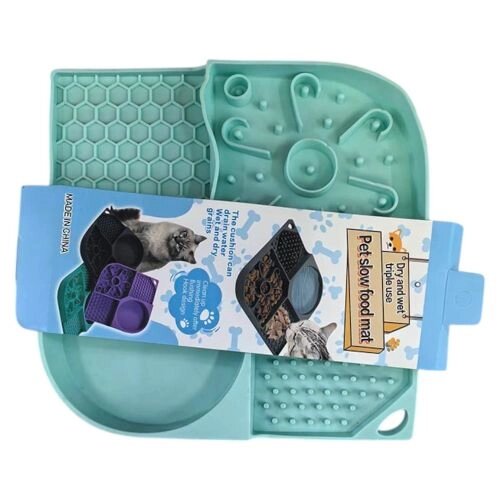 Миска-килимок для повільного годування тварин 21*21см Stenson A34910 [Склад зберігання: Одеса №3] від компанії CD-Market - фото 1