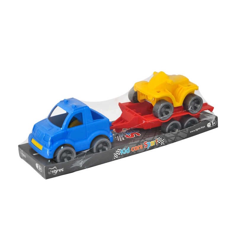 Набір авто "Kid cars Sport" 3 ел. на планшетці (пікап + квадроцикл) 39825 "Tigres" [Склад зберігання: Одеса №4] від компанії CD-Market - фото 1