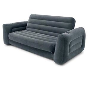 Надувний диван-трансформер 2 в 1 Intex 66552 (66*203*224 см., з двома підстаканниками, навантаження до 200 кг) Склад