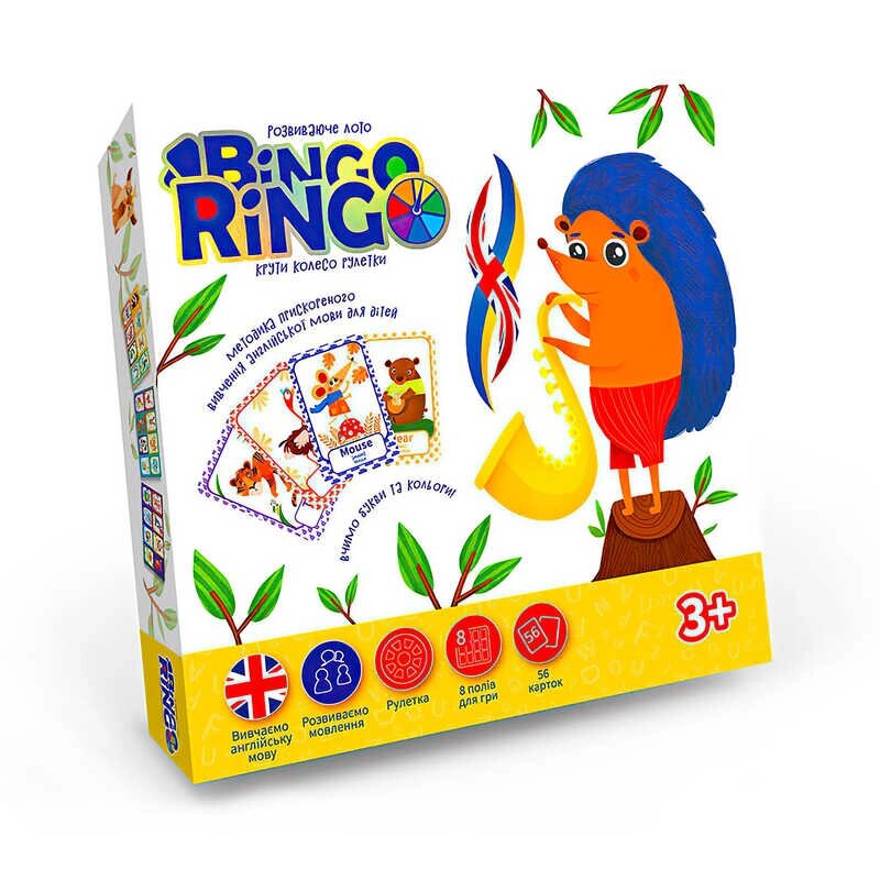 Настільна гра "Bingo Ringo" GBR-01-01EU "Їжак" "Danko Toys" [Склад зберігання: Одеса №4] від компанії CD-Market - фото 1