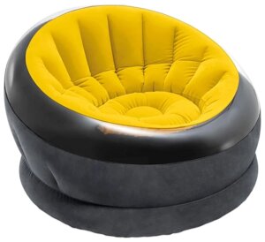 Надувное кресло Intex 68582 (69*109*112 см, до 100 кг) (Жовтий) [Склад зберігання: Київ №1]