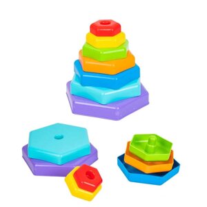 Іграшка розвиваюча "Райдужна пірамідка" 39354 (20) "Tigres" [Склад зберігання: Одеса №4]