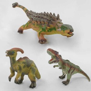 Динозавр музичний великий Q 9899-505 А (36/2) м'який, гумовий, 30-42 см, 3 види, ЦІНА ЗА 1 ШТ [Склад зберігання: Одеса