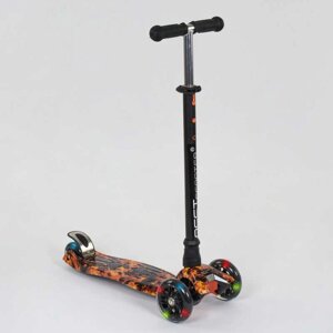 Самокат А 24661 / 779-1310 MAXI "Best Scooter" (1) пластмасовий, 4 колеса PU, СВІТЛО, трубка керма алюмінієва, d =