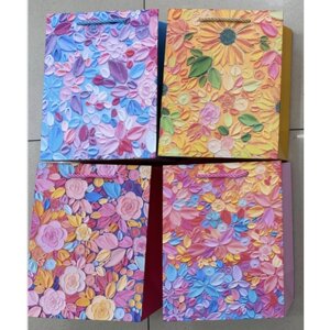 Пакет подарунковий паперовий M "Paint" 26*32*10см Stenson WW02756-M [Склад зберігання: Одеса №3]