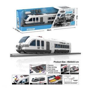 Потяг YW 9097 конструктор, звук, підсвічування, інерція, аксесуари, викрутка з насадками, в коробці [Склад зберігання: