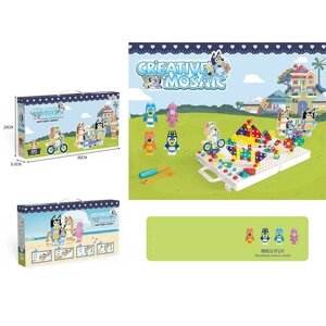 Мозаїка 336-9 інструменти, 2 гумові фігурки, валіза з отворами, шурупи, викрутка, болтики, в коробці [Склад зберігання: