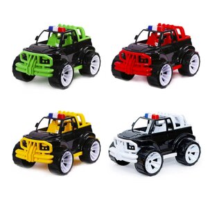 Машинка "Позашляховик класичний великий" 338 чорний "BAMSIC", "Поліція", 4 кольори, в сітці [Склад зберігання: Одеса №4]